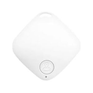 Mini GPS Bluetooth 5.0 Tracker Anti-Verloren Apparaat Vierkant Huisdier Hond Kat Kinderen Tas Portemonnee Tracking Smart Finder Gps Locator(White)