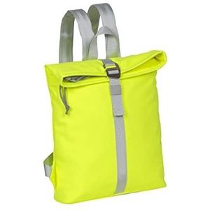 New Rebels® Mart Waterproof Rolltop Backpack - 7L Rolltop met kliksluiting en 13"" laptopvak - Gewatteerde rugleuning - Modieuze laptoptas voor elk avontuur - Geel, neon geld, Eén maat, Rugzak