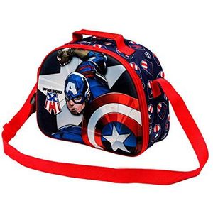 KARACTERMANIA Captain America Guard-tas, 3D, meerkleurig, 50 hojas, Un tamaño, Casual