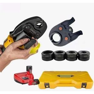 Draagbare oplader Hydraulische klem Mini elektrische krimptang Koper en aluminium Stroomkabel Gereedschap Automatische reset Efficiënt(Universal tool Kit U)