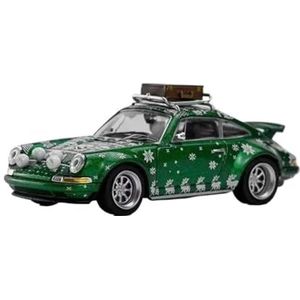 1/64 Voor SINGER 2023 Groene Diecast Model Auto (Color : A, Size : No box)