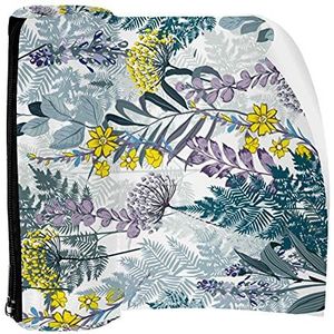 Potlood Case Pen Tas Houder met Rits Coin Organizer Tassen Make-up Cosmetische Pouch voor Vrouwen Tiener Meisjes Jongens Kinderen, Bloemenpatroon