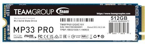 Team Group - MP33 PRO - SSD - 512GB - M.2 2280 - PCIe 3.0 x4