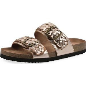 WHITE MOUNTAIN Hey Platte sandaal voor dames, Rosegold Metallic, 35 EU