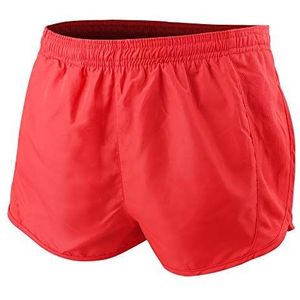 Heren Sport 1 ""Elite Split Rennen Shorts met Kant Mesh Paneel Sneldrogend Lichtgewicht Polyester