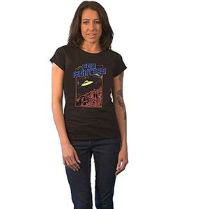 Foo Fighters T Shirt UFO 2015 European Tour nieuw Officieel Vrouwen Skinny Fit M