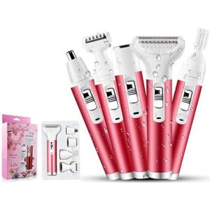 DIOSDMLN elektrische scheerapparaat voor dames, multifunctionele trimmer voor gezicht, wenkbrauwen en lichaam