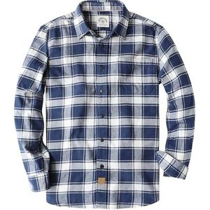 Dubinik® Heren Flanellen Overhemden Met Lange Mouwen Western Fleece Overhemden Met Button Down Casual Overhemd Regular Fit