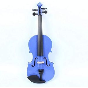 Vioolset, vioolstarterset, vioolgeschenken Kleur multiplex Kinderhandgemaakte basswood viool, beginner-mahonie gebeitst zwarte toets viool (kleur: B_1/16)