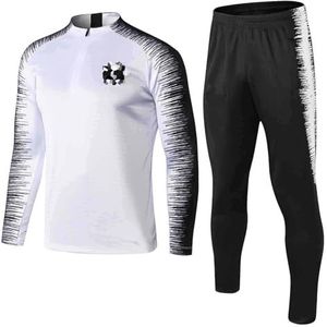 2324-2526 Voetbal trainingspak voor heren en volwassenen, Home Voetbal trainingspak Sportkleding Ademend Herenpak, Lopende Kostuums voor Voetbaluniformen,E,L