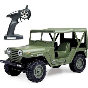 RC militaire vrachtwagen, off-road afstandsbediening auto 2,4 Ghz 4WD 1:14 schaal RC Amerikaanse militaire kaart, speelgoedvoertuig voor kinderen kinderen jongen cadeau