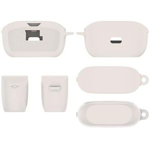 Siliconen Oordopjes Beschermhoes voor JBL Vibe Buds Oortelefoon Anti-Kras Shockproof Cover Hoofdtelefoon Protector voor JBL Vibe Buds (Wit)