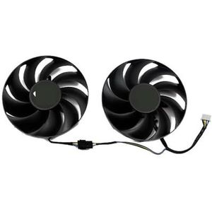 T129215BU Videokaartkoelventilator RX 7600 voor Powercolor RX7600 V2 Fighter Grafische koeler(A-Fan)