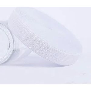 40 meter 20/25 mm elasticiteit elastische band voor ondergoed broek beha rubber kleding verstelbare zachte tailleband naaien accessoires-wit-25mm 40meter