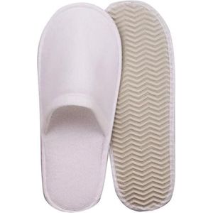 Stoffen Thuis Slippers Hotel Slippers Hotel Reizen Slipper Sanitair Party Thuis Gast Gebruik Unisex Gesloten Teen Schoenen Homestay Voor Reizen En Thuis, Wit, one size