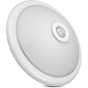 MCE - LED-Plafondlamp - Wit - E27 - Met Bewegingssensor