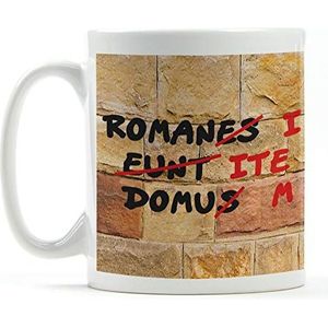 1art1 The Life Of Brian Roman Wall, Romani Ite Domum Foto koffie mok 9x8 cm