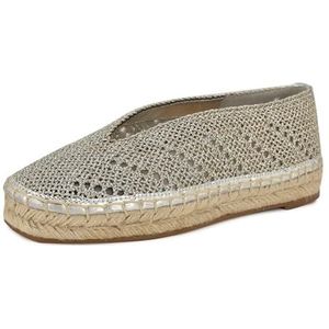 NINE WEST Rorie Ballet Flat voor dames, Zilver 040, 38.5 EU