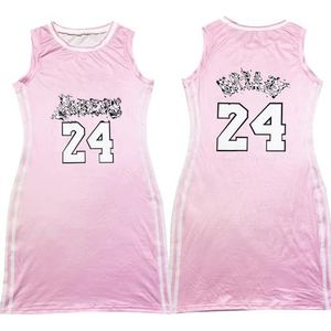 yk8fass Casual dubbelzijdige jurk vj-82051, roze, S