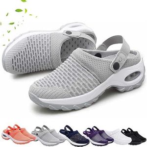 Orthopedic Clogs for Women,Orthopedic Slip On Shoes,Orthopedic Stretch Sandals Slippers for Women Arch Support (9.5,Gray)