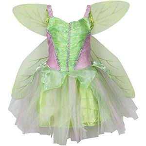 Petitebelle Fee vleugelkostuum groene feestjurk voor meisjes van 2-8 jaar - groen - medium