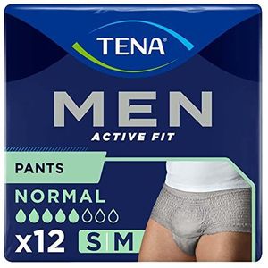 Tena Men - Active Fit Pants Normal - Beschermend Mannenondergoed - Blauw - 4 pakken van 12 stuks
