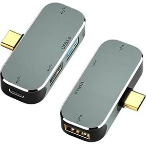 7xinbox 5-in-1 USB C Hub Adapter met 100W PD Power Delivery, 4K HDMI, USB 3.0 Compatibel met Macbook Pro/Air, iPad Pro, Samsung S20/S10/S9, thinkpad, Matebook 14 (YX04-X1)