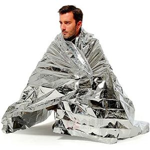 Outdoor reddingsdeken, gouden en zilveren deken, dekens om te overleven, voor kamperen, wandelen en autogebruik Duqulle