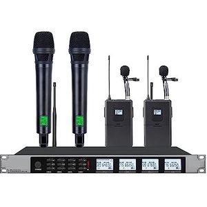 Geluidskaartset, Draadloos microfoonsysteem Headsetmicrofoon Condensatormicrofoon Geschikt for kerkpodiummicrofoon(Hand-held lavalier)