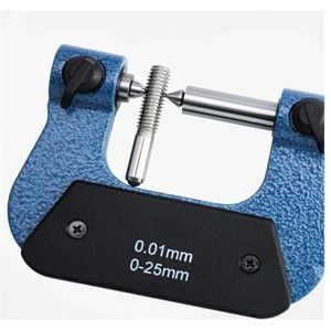Schroefdraadmicrometer, 0-25 mm, 25-50 mm, 50-75 mm, 75-100 mm schroefdraad micrometer schuifmaat, inclusief meetambeelden (maat: 75-100 mm)