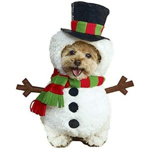 Rubie's Officiële wandelende sneeuwpop hondenkostuum, kerst huisdier aankleden, groot