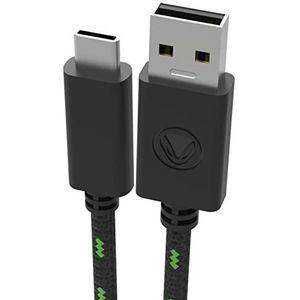 Snakebyte Charge Cable SX (3 meter), USB type C-kabel, USB 2.0 naar C-stekker, snellaadkabel, USB C mesh-kabel, geschikt voor Xbox Series X, PS5, Samsung Galaxy, Huawei, Xiaomi, enz. Xbox-design