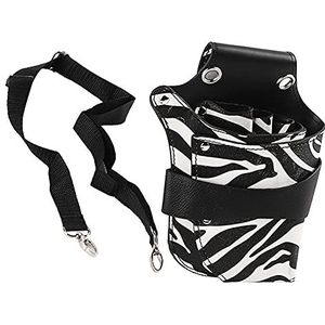 ANGGREK Schaarzakje holster PU lederen professionele salon kappers zakje heuptas met riem voor kappers haarstylist (5 schaarzakjes)
