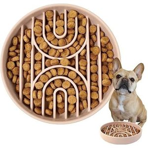 Dierbenodigdheden Slow Food Bowl Kattenvoer Kom Puppy Siliconen Speelgoed Voedsel Plaat