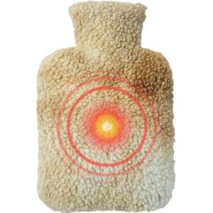 Warmwaterkruik, warmtekussen voor waterfles, draagbare verwarmde waterflessen van 1000 ml, winterhandwarmer, warmwaterkruik, herbruikbare voetwarmer voor taille, rug, nek en l