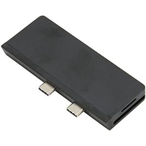 8-hub Dockingstation, Plug-and-play Breed Toepasbare USB C-hub voor Laptop (Zwart)