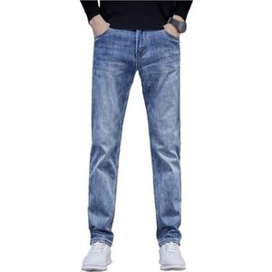 MQPALZKD Slanke skinny jeans met rechte pijpen en hoge stretchpijpen Effen kleur broek for heren(40 EU)