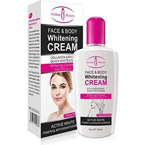 120 ml lichaamscrème, collageenmelk, gezichtscrème voor het verlichten van de huid, hydraterende bodylotion, huidblekende crème, lichaamsverzorging