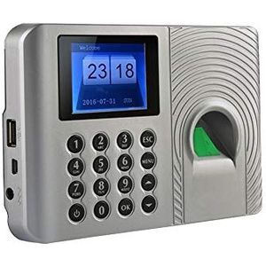Prikklokken voor werknemers in kleine bedrijven, Biometrische Vingerafdruk Tijdregistratie Clock Employee Digital Electronic Voice Reader Machine voor kantoren, fabrieken, hotels, scholen