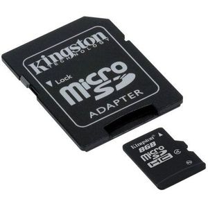 Professionele Kingston 8 GB MicroSDHC-kaart voor LG Optimus Quantum Smartphone met aangepaste opmaak en Standaard SD Acapter. (Klasse 4)
