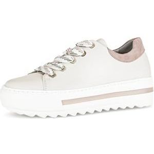 Gabor Low-Top sneakers voor dames, lage schoenen, lichte extra breedte (G), Neve Rose 62, 37.5 EU