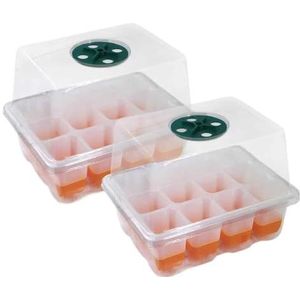 Mini Kas Planten zaailing pot Zaden Groeien Kweek Planten Box Mini Zaailing Pot Ruimtebesparend Ontwerp Gemakkelijk Schoon te Maken Verstelbare Ventilatieopeningen Binnen Tuin Kas Planten Ontkiemings