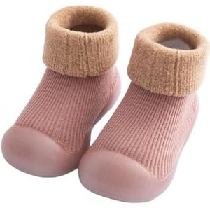 Antislip Baby Winter Sok Schoenen Peuter Thermische Eerste Wandelschoenen Kid Pre-Walker Winter Warm Bootie Baby Slipper Sokken Met Rubberen Zolen Baby Meisjes Jongens Zachte Zool Schoen Sokken