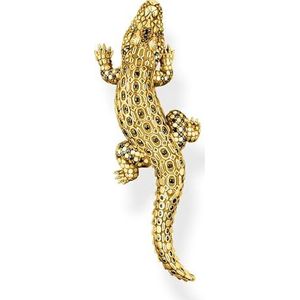 Krokodil gouden hanger, 925 sterling zilveren hanger sieraden kettingen accessoires cadeau for vrouw mannen meisjes