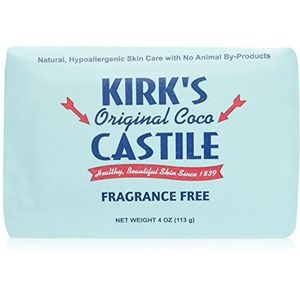 Kirk's Castile: Coco Castile Bar Soap, geurvrij 4 oz (5 stuks) van Kirk's Castile