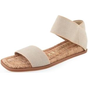 Aerosoles Bente platte sandaal voor dames, Zacht goud elastiek, 5 UK Wide