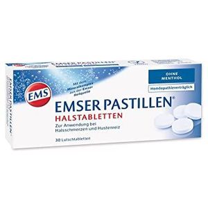 EMSER Pastillen Halstabletten ohne Menthol, 30 st. Tabletten