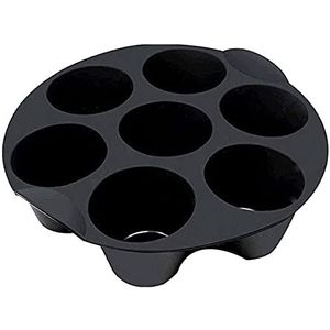 A/A Siliconen Muffin Pan - 7-Cup Siliconen Cupcake Bakkopjes, Mini Cupcake Pan Muffin Pannen, Siliconen Bakvorm voor 2.6/3.2/3.5-5.8L Airfryer Accessoires, Keuken Gadgets