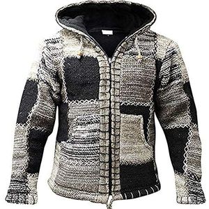 Men's Knitwear Colorblock Zip Cardigan Sweater met lange mouwen Sport Jacket (Color : Gray, Size : L)