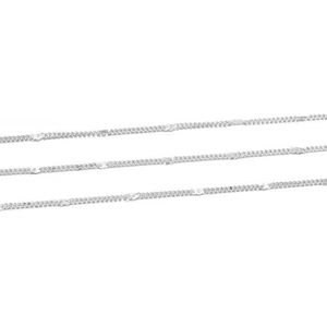 m/partij 1,3-2,5 mm goud rhodium koper bulk fijne ketting ketting voor doe-het-zelf sieraden maken benodigdheden kettingen bevindingen accessoires-zilver 04-2,8 mm x 5 m